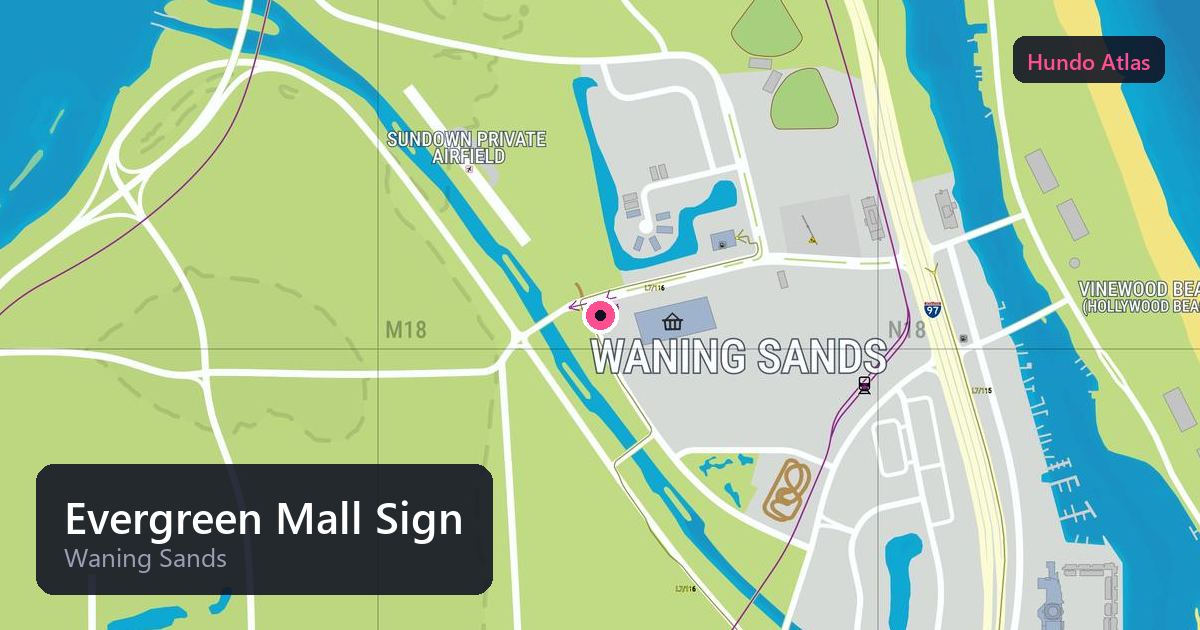 Evergreen Mall Sign